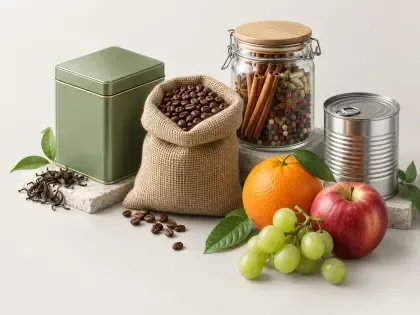 Productos alimentarios y agrícolas: ilustración de categoría 3D